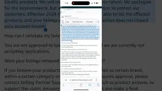 Amazon bans third-party sales of CeraVe! #amazonfba #amazonbusiness