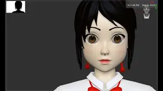 Mitsuha Miyamizu 👩🏻 | ZBrush Timelapse #zbrush #zbrushsculpting