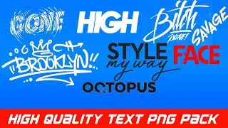 65+ HD Text PNG For Editing | Photo Editing