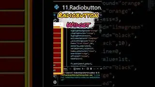 11. RadioButton List👌| Python 