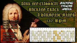 Dark Neo-Classical Metal - Backing Track | A Harmonic Minor - 130 BPM