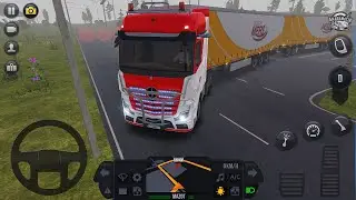 Mercedes Tır ile Çift Dorse Taşıma Görevi - Truck Simulator: Ultimate - Android Gameplay