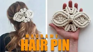 DIY: Macrame Hair Pin / Simple step by step Macrame Tutorial