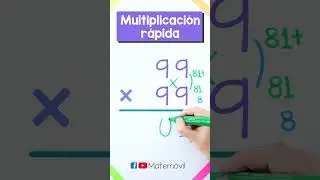 Truco para multiplicar números de 2 cifras al instante