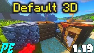 Using 3D Texture Pack In Minecraft PE | Default 3D Pack Download For MCPE