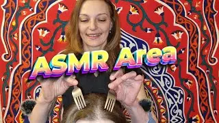 🧸💤 ASMR Massage 🥱 Head Massage with Forks 🌙🛏️💤 ASMR Sleep