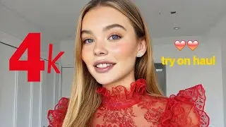 4K See Through Try-On Haul | Sheer Lingerie & Micro Bikini 2025