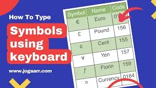 [27] How to Type Symbols Using the ALT Key | Currency, Mathematics, Punctuation, Musical Symbols