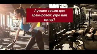Лучшее время для тренировок: утро или вечер?