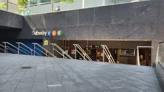 MTA New York City Transit: (6), (E) and (M) trains at 51st Street/Lexington-53rd (8/13/24)