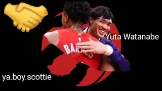 Scottie Barnes & Yuta Watanabe friendship moments 😁
