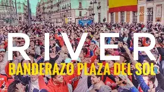#Madrid El Banderazo de River desde las alturas | Puerta del Sol | 8/12/18 @Whiox Exclusivo