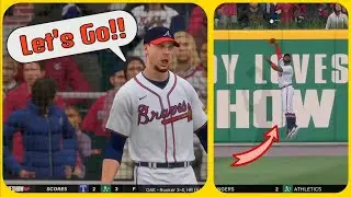 Top Tier Fielding By Michael Harris II [4K HDR] MLB The Show 24 Braves Franchise