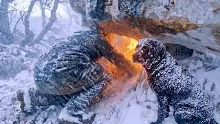 Surviving 15 Days a Deadly Blizzard in Abandoned Stone House | In The Freezing Wilderness.
