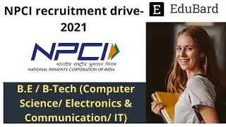 NPCI recruitment drive- 2021 | edubard.in