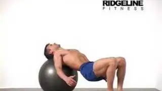 23 Swiss Ball Bent Knee Bridge