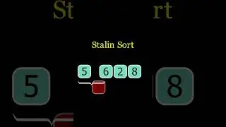 Stalin Sort Visually Explained  #sortingtechniques