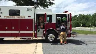 MCFRS Rescue Squad 729 Responding To Dump Truck Fire