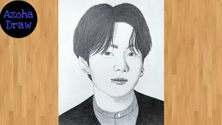 how to draw BTS jungkook step by step || Drawing Tutorial // pencil drawing