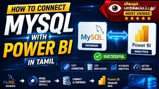 How to Connect MySQL with Power BI in Tamil | This connection required one or more components requir