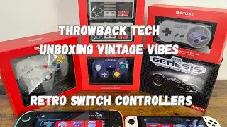 Nintendo Switch retro controllers unboxing