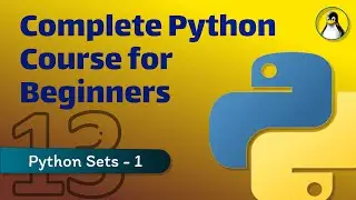 13. Sets in Python Part - 1