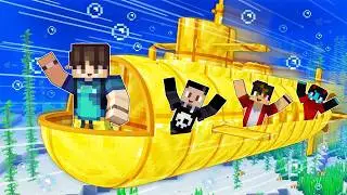 I Built Working Submarine to Save Everyone in Minecraft (Tagalog)