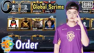 ORDER - Grinding hard for PMRC🔥 • Global PubgM Scrims 2022