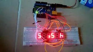 Hercules Arduino UNO seven segment common anode with scrolling text