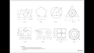 VĂN LANG  BÀI TẬP AUTOCAD 1B