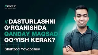Dasturlashni o'rganishda qanday maqsad qo'yish kerak