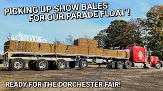 Brother & Sister, Go Pick Up Bales For A Fall Fair Parade That Has Been A Family Tradition For Years