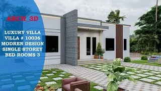 Small House | Modern single Storey Villa | 2 Bedrooms House #villadesign #lumion #music