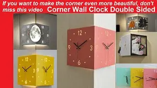 Corner wall clock double sided | Creative Corner