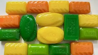 ASMR CUTTING OF DRY VARNISHED SOAP💚💛❤️