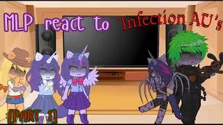 My Little Pony react to Infection AU's- My Little Worms (Part 1)