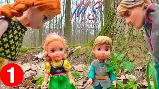 Мультик с куклами Холодное Сердце Анна Кристофф с детьми на пикнике