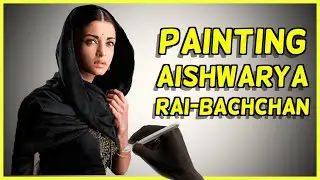 Painting Aishwarya Rai-Bachchan