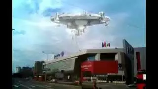 Skopje city mall - UFO attack