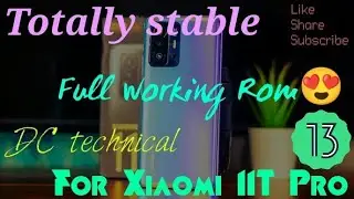 Android 13 for Xiaomi 11T PRO. Superior Custom Rom