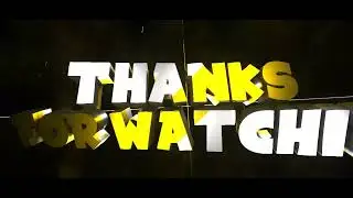 3D Thanks For Watching outro template Free to Use | No Copyright | you can use it in your videos