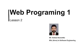 WEB PROGRAMMING 02 | Java Institute for Advanced Technology | Lesson 02