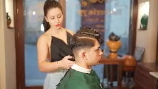 ASMR 💈 LADY BARBER “MILANO STYLE”