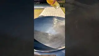 Preparing the cauldron for first use before eating