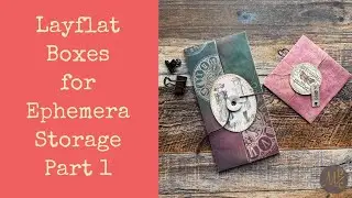 How to make Lay Flat boxes for easy ephemera storage - Part 1 - the small box!