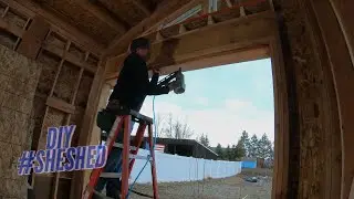Build a SHESHED. Garage door framing (Gender Neutral)