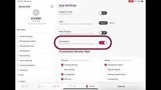 Rapsodo Diamond App: Turning Auto Pitch Tagging On/Off