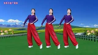 广场舞《一片河水落下来》云南打跳混搭风，火爆流行，简单附分解