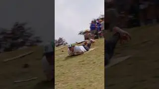 Tyler Holton takes on the hill slide at the Little League Classic