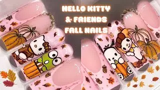 HELLO KITTY & FRIENDS FALL NAIL SET! | THE CUTEST NAIL SET EVER!